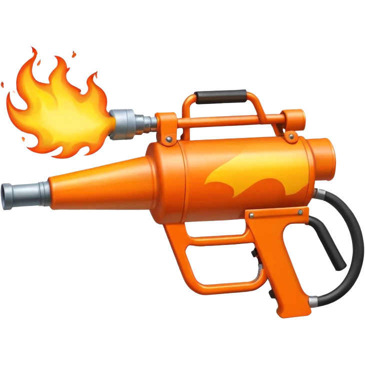 big flame thrower emoji