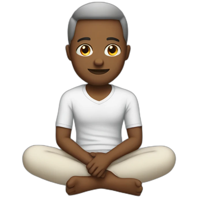 Cross legged emoji