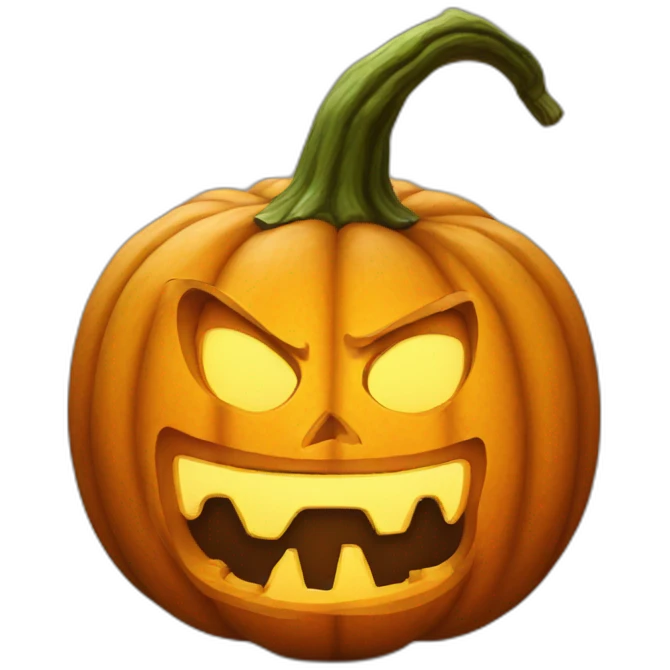 Atomic pumpkin emoji
