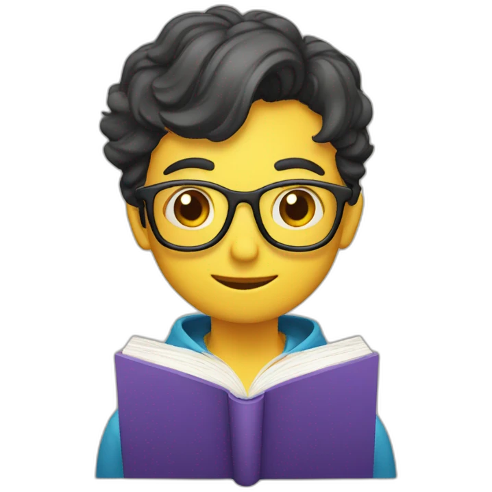 Book worm emoji
