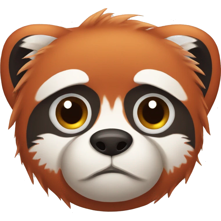 coding tired red panda emoji