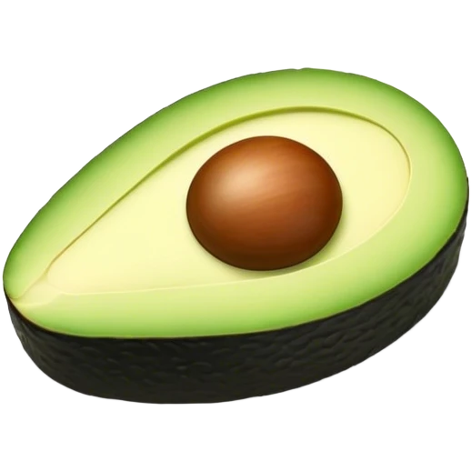 Cute avocado sushi emoji