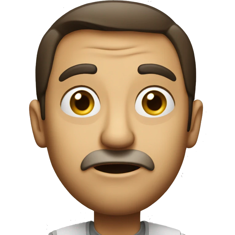 Italian man have a surprised  emoji