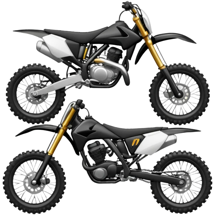 Moto cross noire emoji