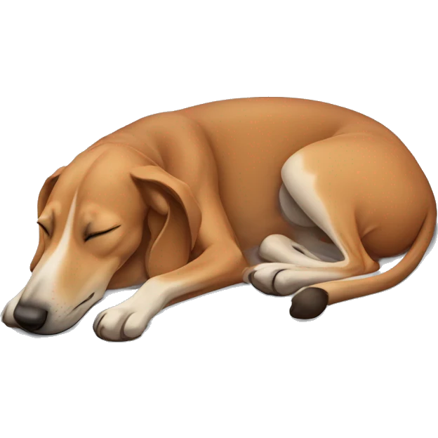 a mudhol hound sleeping emoji