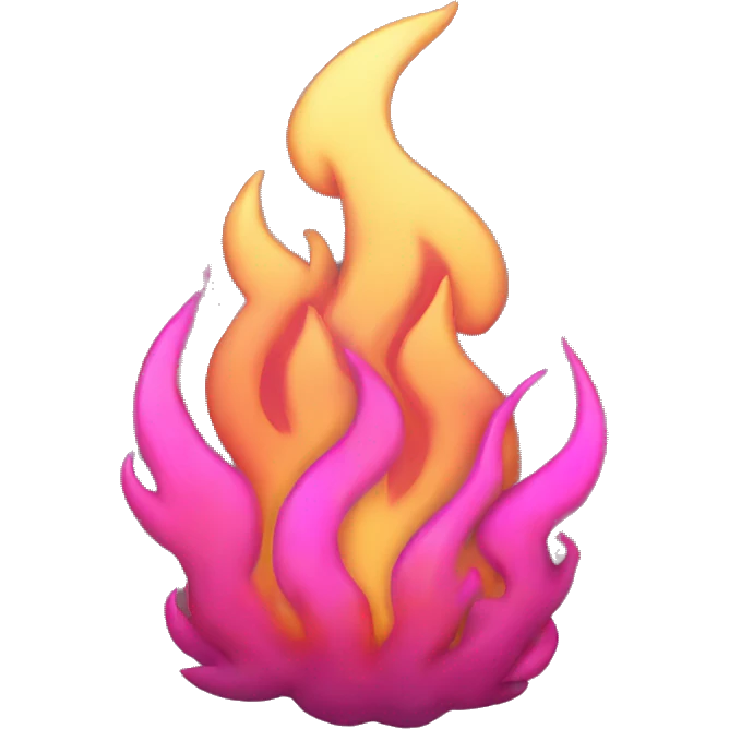 pink fire emoji