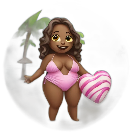 Candy love with a bikini emoji