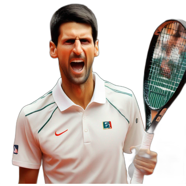 novak djokovic when he win roland garros emoji