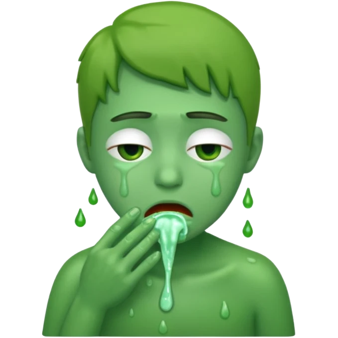 vomiting green emoji