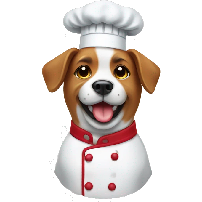 Chef dog emoji