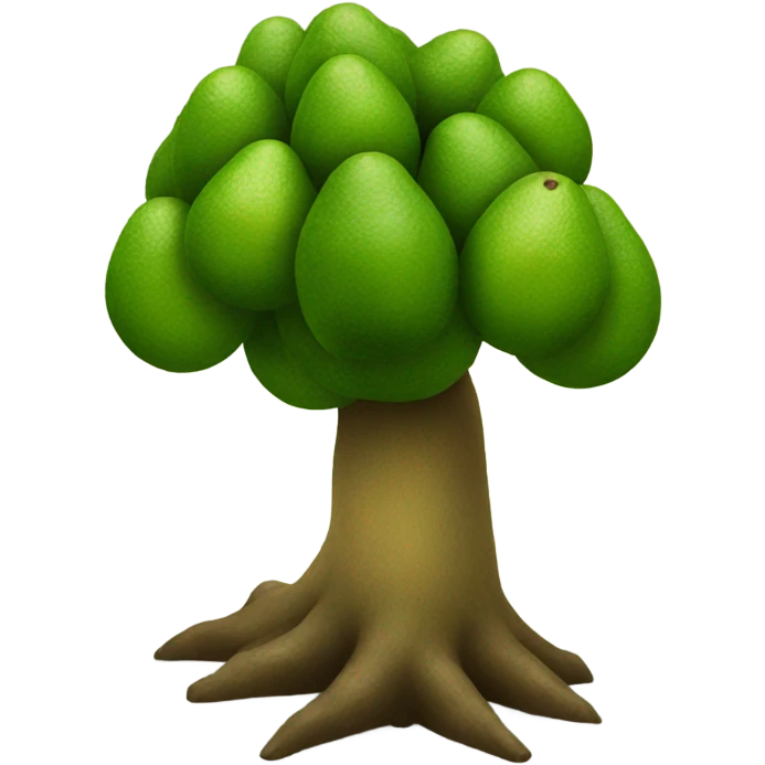 Tree made of avocado  emoji