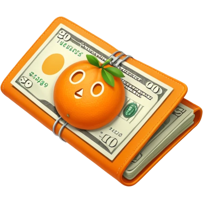 orange money bill emoji