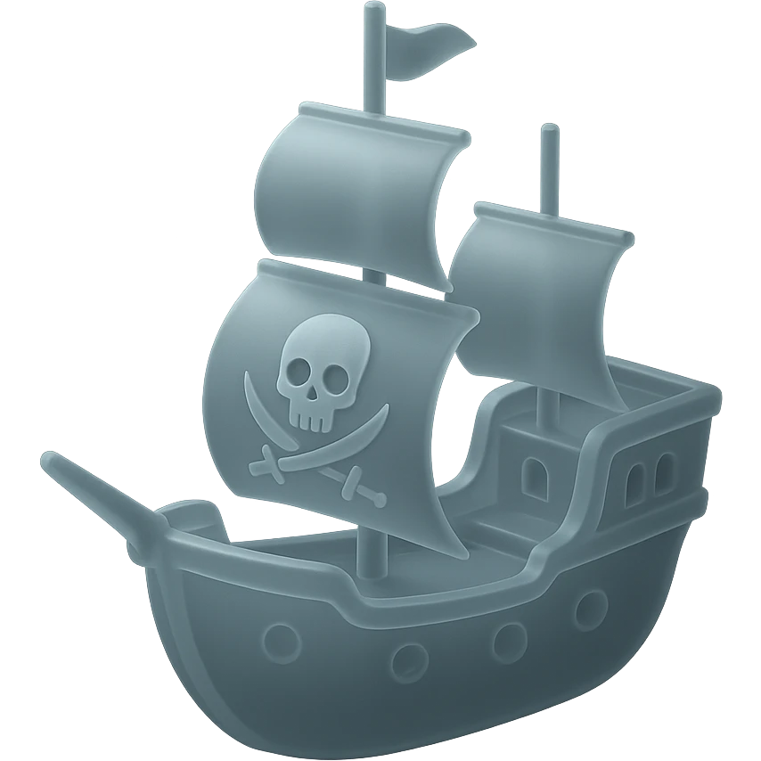 pirate ship emoji