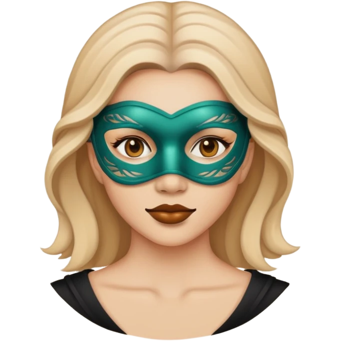 Woman with mas emoji