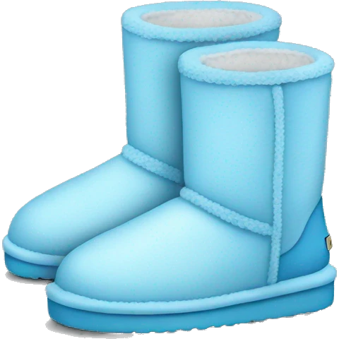 Baby blue uggs emoji