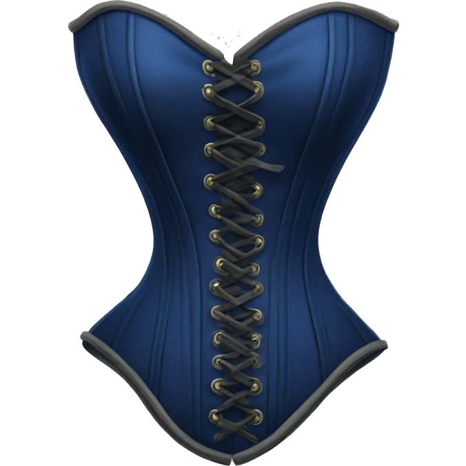 Navy blue corset emoji