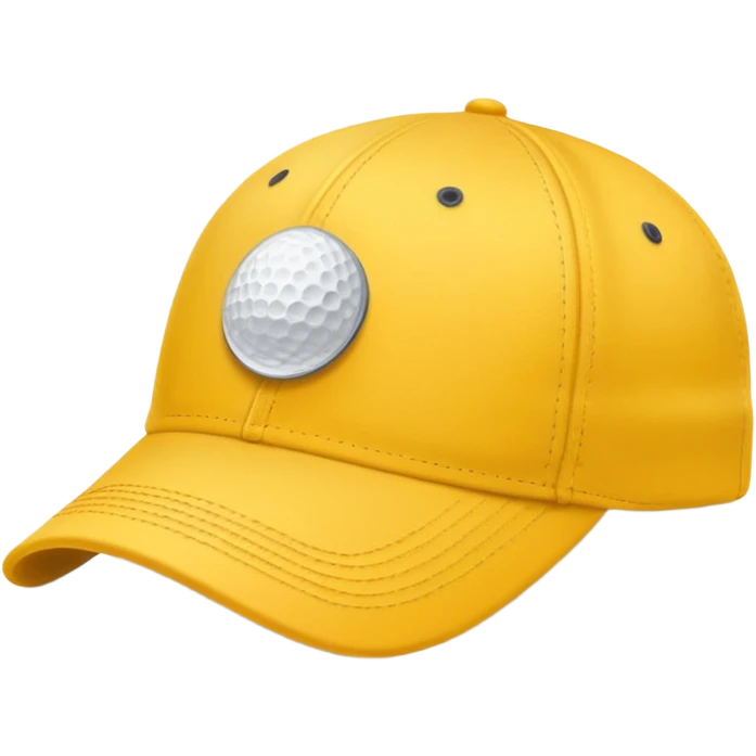 yellow golf hat emoji