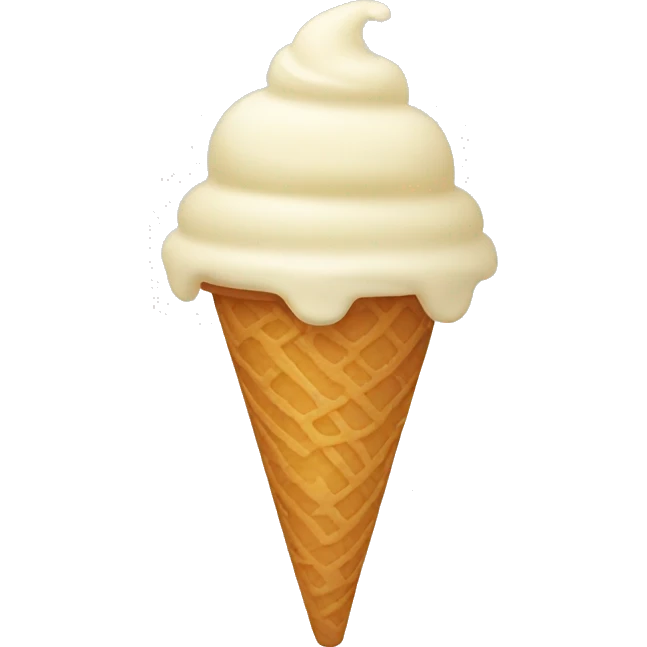 Simple ice cream emoji