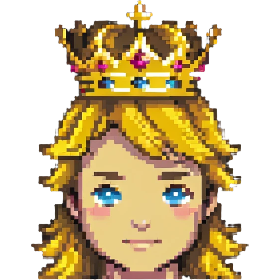 god mode avatar with golden glow and crown emoji