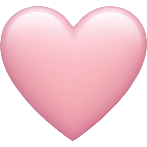 Light pink heart emoji