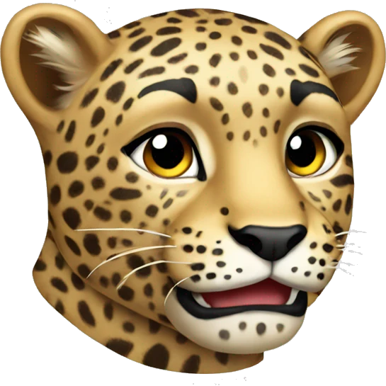 whole body leopard emoji