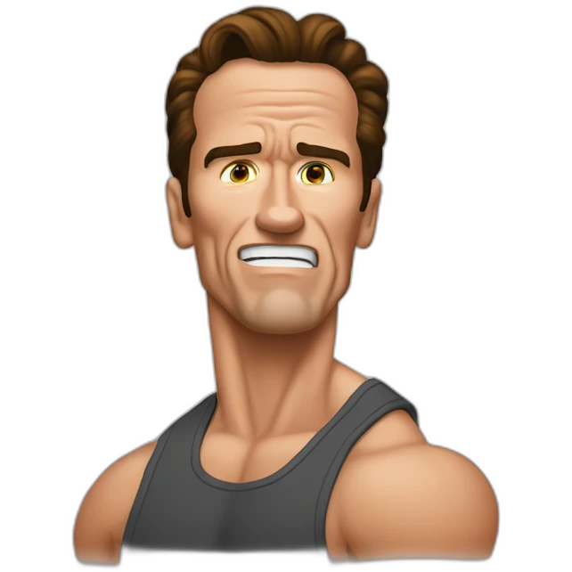 arnold schwarzenegger doing shia labeouf just do it pose emoji