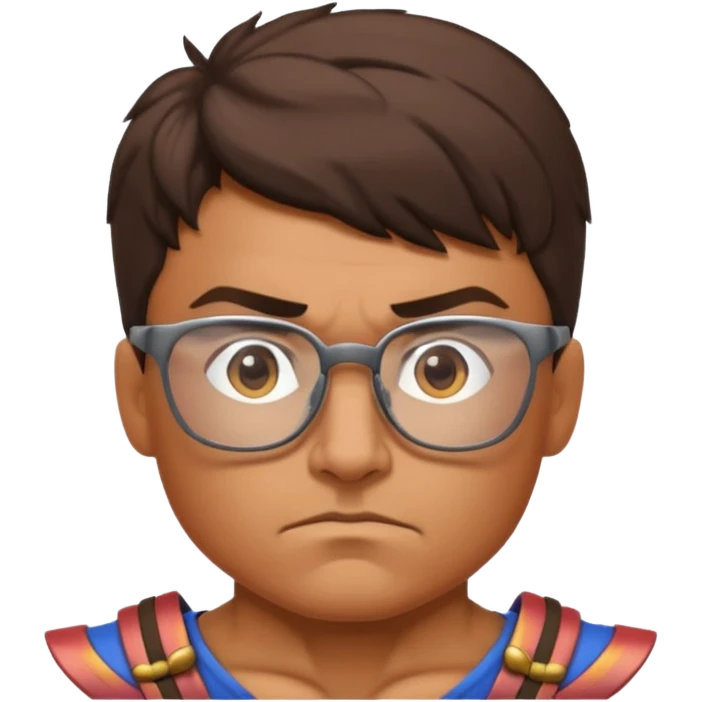 Glasses-Wearing Warrior emoji
