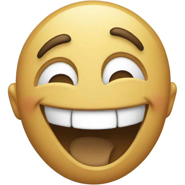 laughing emoji pointing at but white emoji