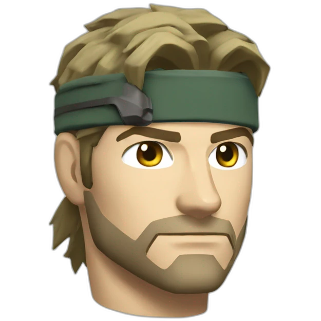 Solid Snake from metal gear emoji