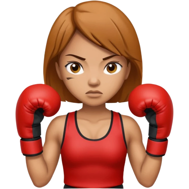 famale boxer emoji