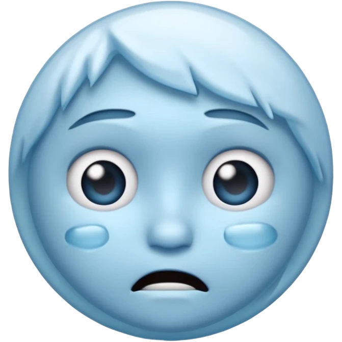  frozen distraught iOS emoji generic round emoji