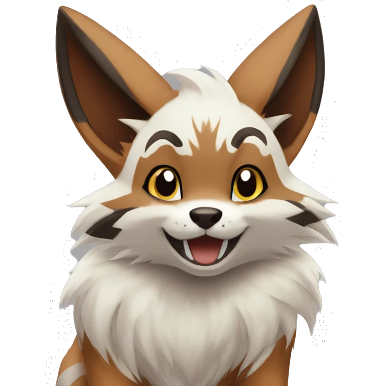 Furret Eevee Lycanroc emoji