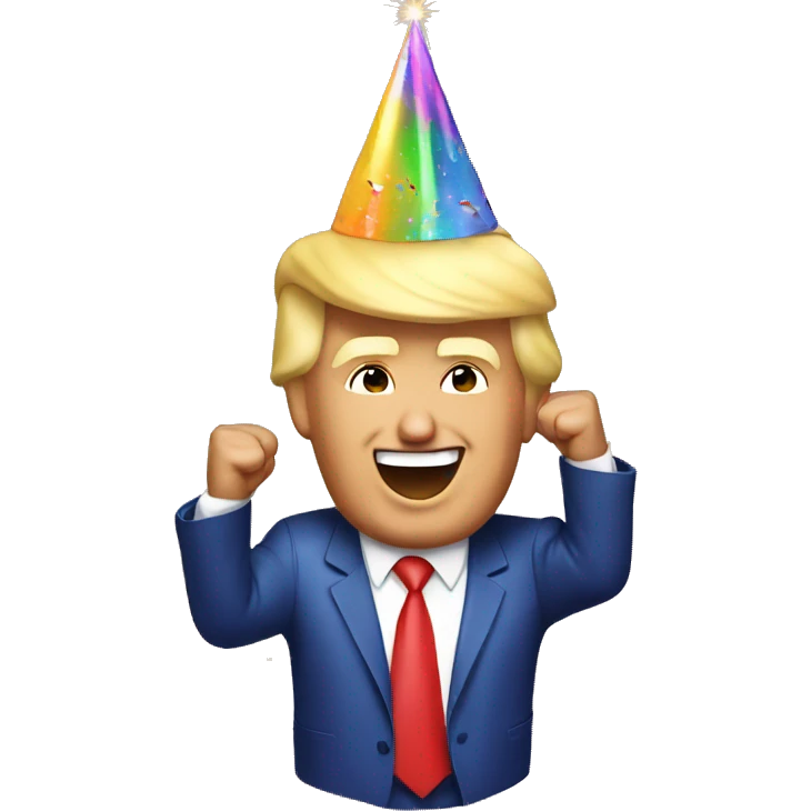 Donald Trump celebrating birthday  emoji