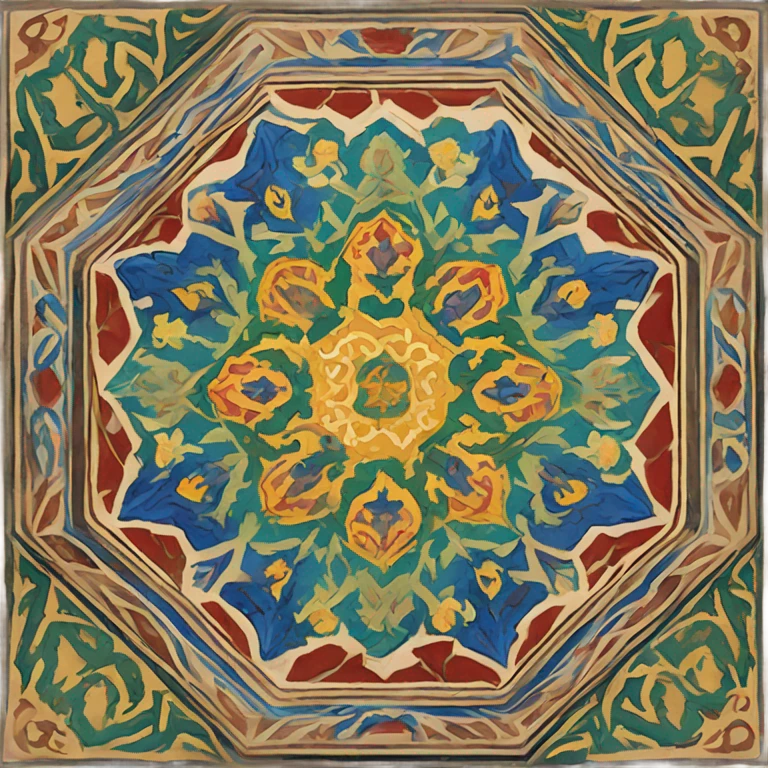 Colourful Octagon Persian tile emoji