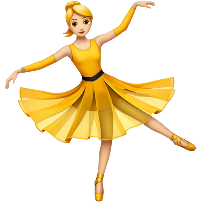 Humanless emoji for Contemporary Dance: bright modern clothing, abstract shapes, movement lines, and stage lighting with spotlights. The icon should convey the expressive and dynamic nature of contemporary dance, focusing on style and energy. Transparent background. emoji