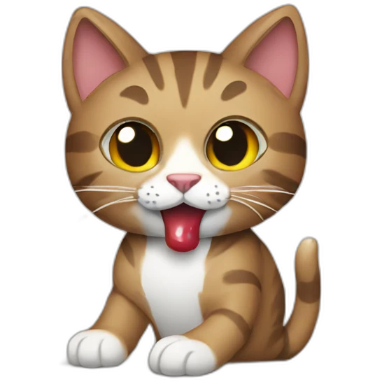 cat drinking wine emoji