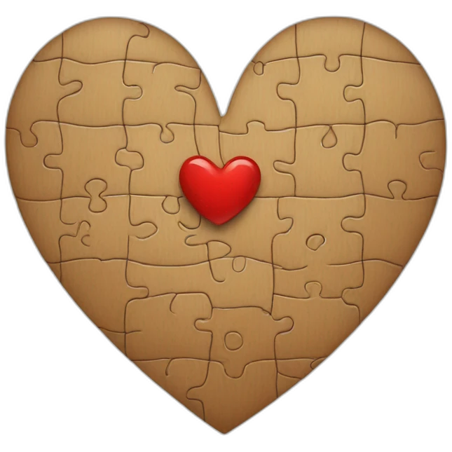Heart puzzle emoji