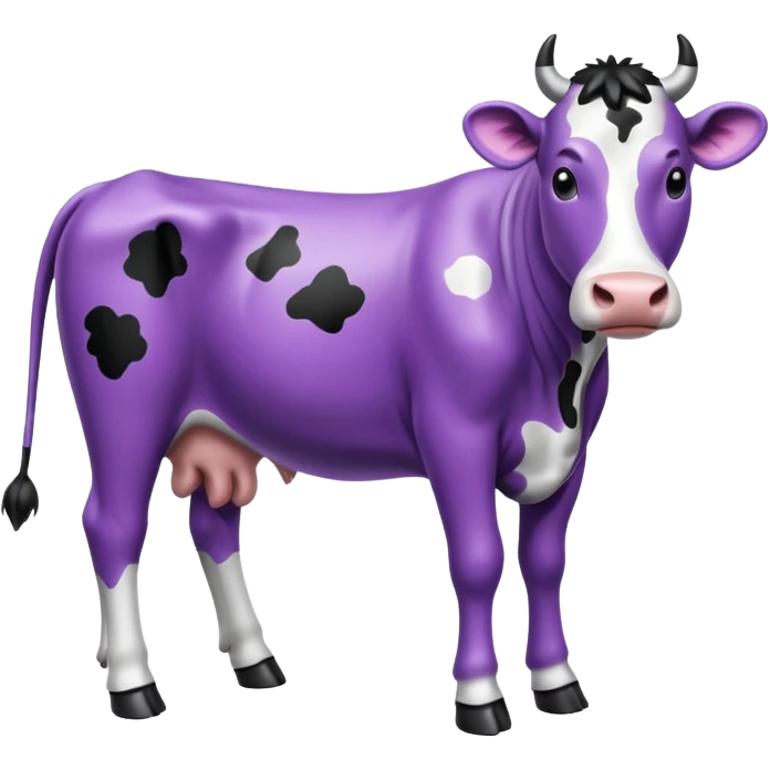 purple cow emoji
