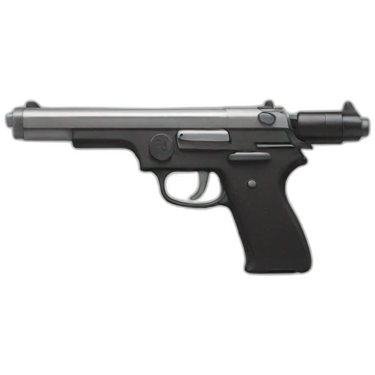gun with a beam emoji