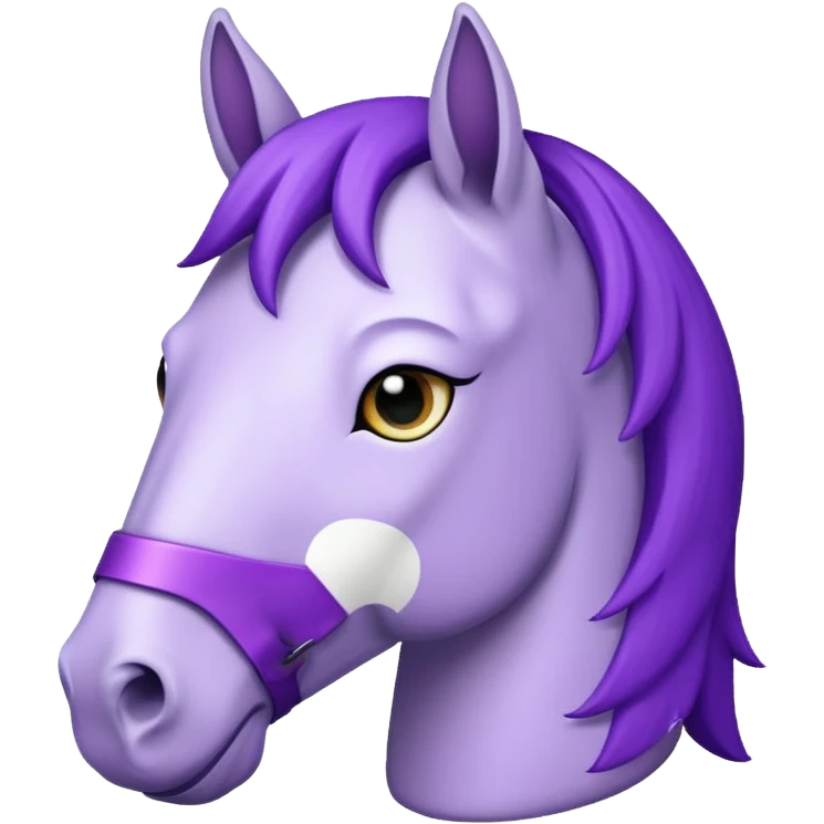 Purple horse wearing white t-shirt

 emoji