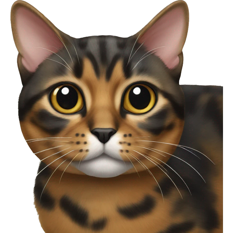 Realistic tortie cat emoji