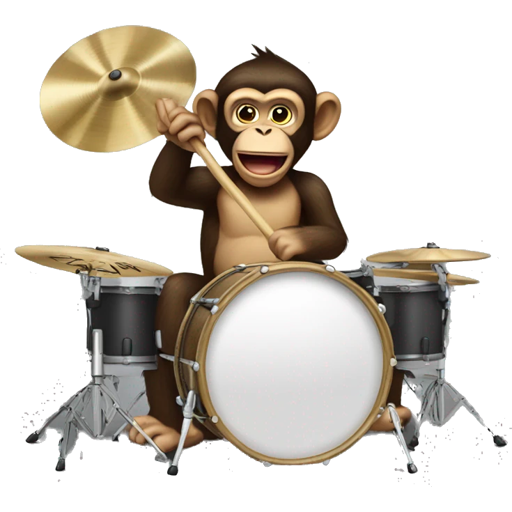 Cymbal-banging monkey emoji
