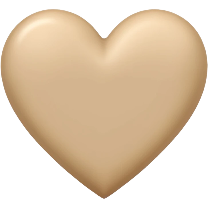 light  beige heart emoji