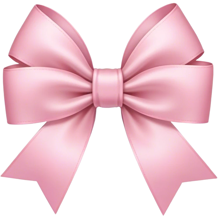 light pink ribbon bow emoji