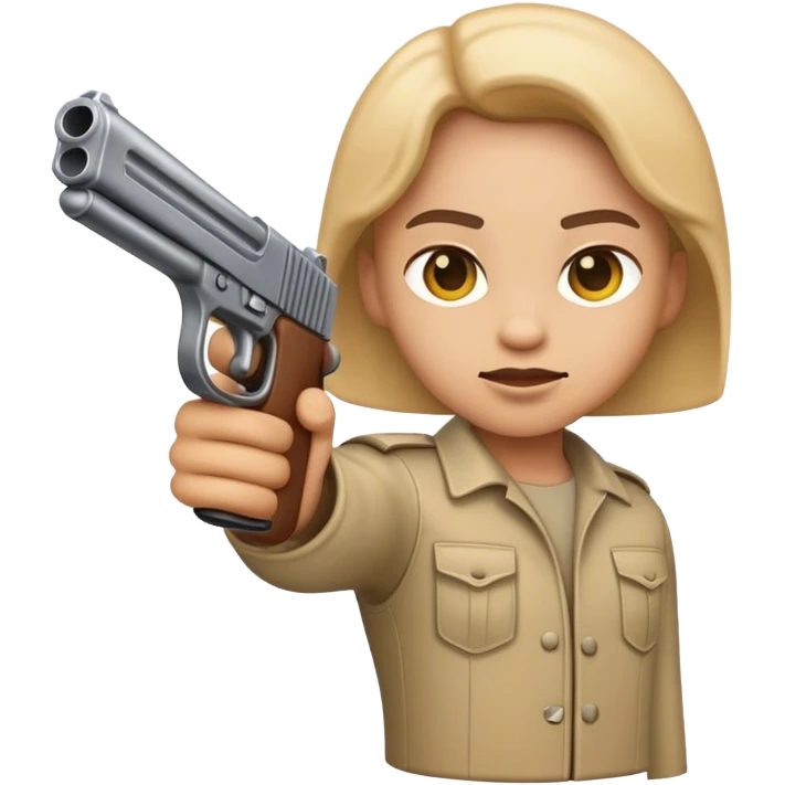 emoji holding gun emoji