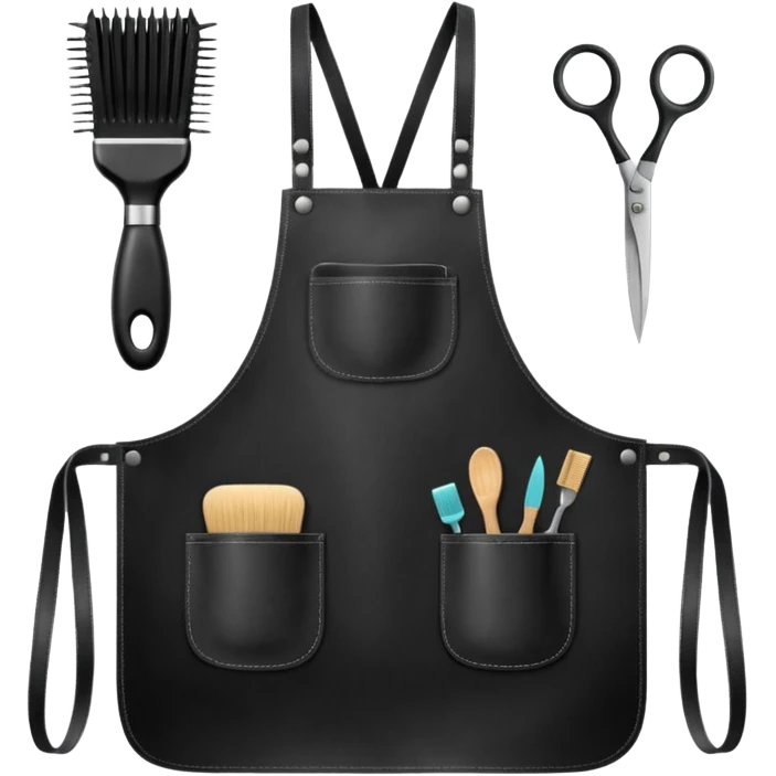 Hairdresser apron emoji