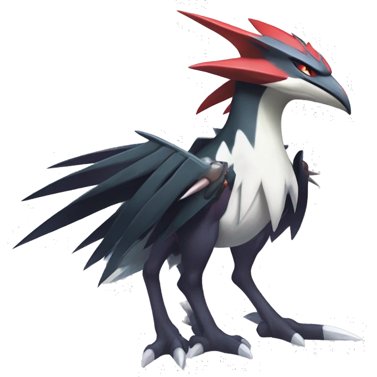 Edgy Cool Nargacuga-Noivern-Latias-Silvally-Pokémon Full Body emoji