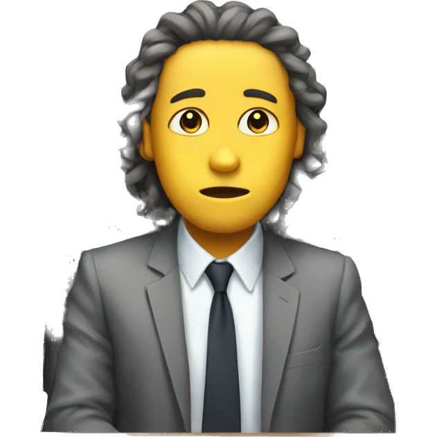 alone in office quiet emoji