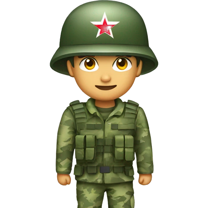 singapore soldier with green camouflage pixel uniform emoji