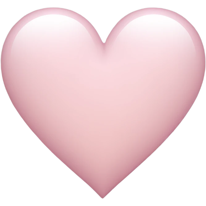 light light pink heart emoji